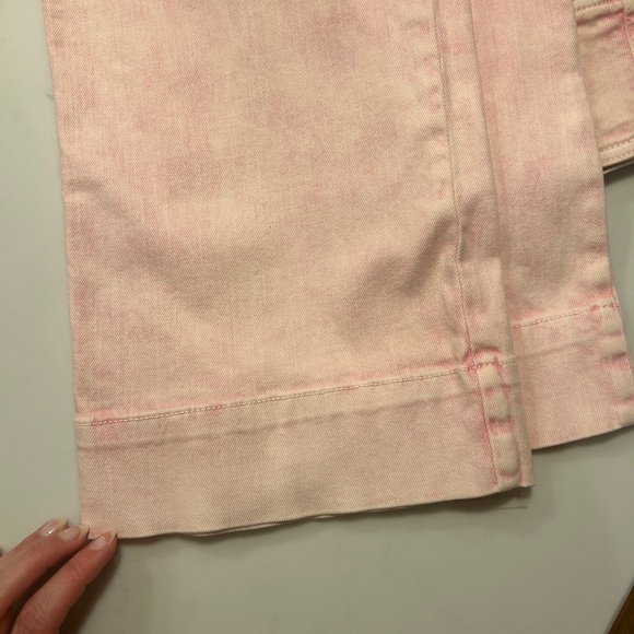 Ulla Johnson high waisted wide leg pink jeans - Picture 5 of 7